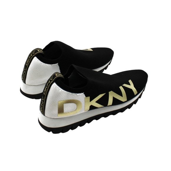 DKNY Women's Azer - Slip on Runner Sneakers in Black Size 8 - Picture 5 of 6